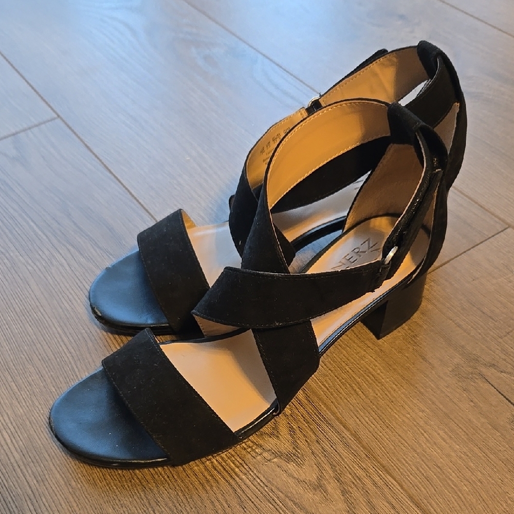 Elegant Black Strappy Heels